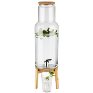 Nordic wood - Słój dyspenser do lemoniady z kranikiem 7,5 L
