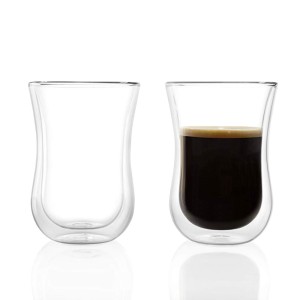 Stolzle Lausitz - Coffee' n more ręcznie robiona szklanka do kawy herbaty drinków 230 ml 2 szt