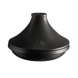 Emile Henry Flame Tagine indukcja garnek ceramiczny czarny 33,5 cm 4 L