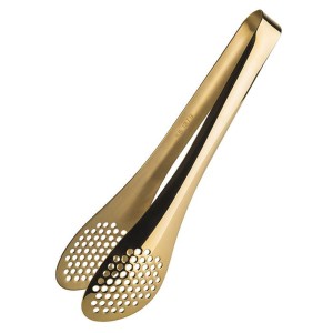 Szczypce perforowane złote 25 cm. 