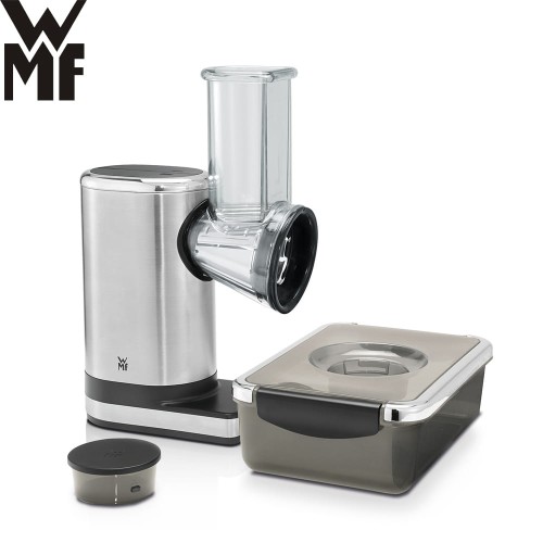 Elektryczna tarka do warzyw pomoże przygotować pyszne sałatki owocowe lub warzywne.