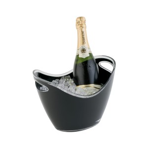 Cooler czarny pojemnik na lód do chłodzenia wina szampana 3l 