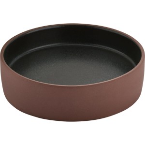 Schonwald PlayGround Artisan Collection 2 in 1 talerz płaski / głęboki brązowo -  czarny 16 cm. 