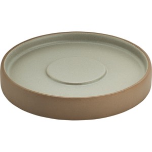 Schonwald PlayGround Artisan Collection 2 in 1 talerz podstawek pod kubek brązowo - zielony 16 cm.