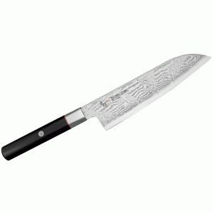 Mcusta Zanmai - Splash Damascus - Nóż Santoku 18 cm