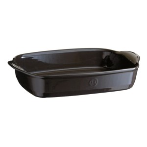 Emile Henry naczynie forma brytfanna do wypieku czarna 42,5 cm × 28 cm