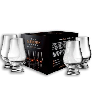 Zestaw Glencairn Glass oficjalne szklanki do whisky w ozdobnym pudełku 4 szt