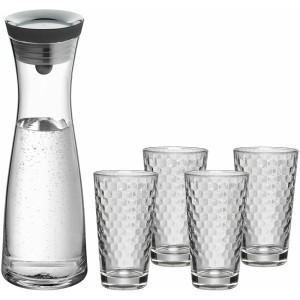 WMF - Basic zestaw 5cz. karafka do wody + szklanki 275 ml.