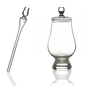 Oficjalna szklanka do whisky Glencairn Glass z pokrywką oraz pipetą w ozdobnym opakowaniu