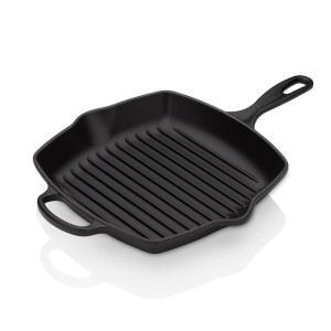 Le Creuset - SIGNATURE  Patelnia grillowa żeliwna 26 cm. czarna.