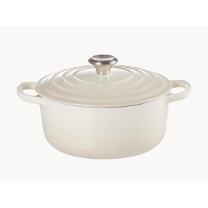 Le Creuset - SIGNATURE żeliwny garnek 24 cm. 4,2 l. meringue.