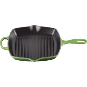Le Creuset - SIGNATURE  Patelnia grillowa żeliwna 26 cm. bamboo green.