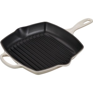 Le Creuset - SIGNATURE  Patelnia grillowa żeliwna 26 cm. meringue.