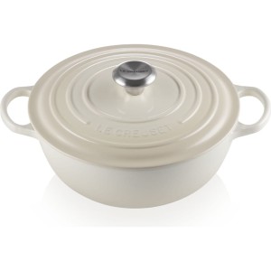 Le Creuset - La Marmite żeliwny garnek 26 cm. 4,1 l. meringue.