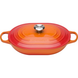 Le Creuset - Signature żeliwna brytfanna 3,4 l. płomienna. 
