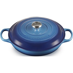 Le Creuset - SIGNATURE Gourmet żeliwny garnek 30 cm. 3,5 l. azure.