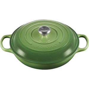 Le Creuset - SIGNATURE Gourmet żeliwny garnek 30 cm. 3,5 l. bamboo green.