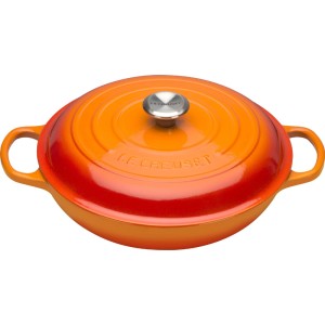 Le Creuset - SIGNATURE Gourmet żeliwny garnek 30 cm. 3,5 l. płomienny. 