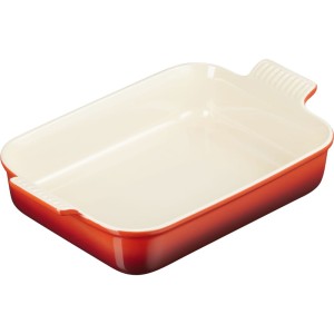 Le Creuset - Heritage  forma do pieczenia 32 cm. x 24 cm. wiśniowa.