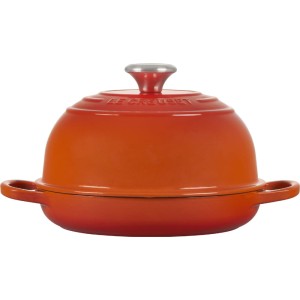 Le Creuset - SIGNATURE żeliwny garnek/brytfanna do pieczenia chleba 24 cm. 1,6 l. płomienny.