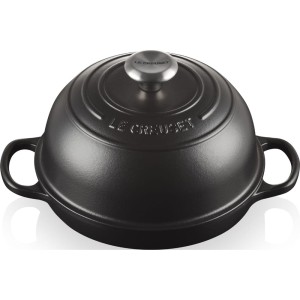 Le Creuset - SIGNATURE żeliwny garnek/brytfanna do pieczenia chleba 24 cm. 1,6 l. czarny.