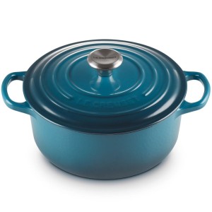 Le Creuset - SIGNATURE żeliwny garnek 20 cm. 2,4 l. deep teal.