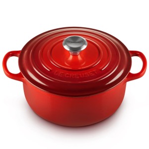 Le Creuset - SIGNATURE żeliwny garnek 20 cm. 2,4 l. wiśniowa.