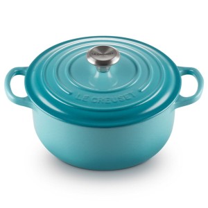 Le Creuset - SIGNATURE żeliwny garnek 28 cm. 6,7 l. karaibski. 