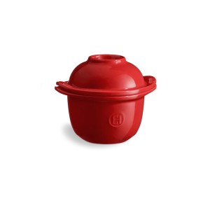 Emile Henry -  naczynie do serwowania i zapiekania jajek czerwone