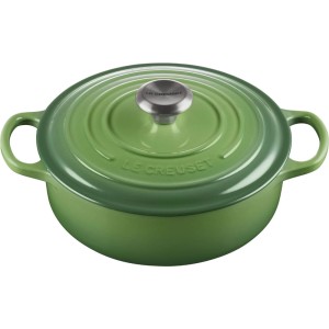 Le Creuset - SIGNATURE żeliwny garnek, brytfanna 24 cm. 3,1 l. bamboo green.