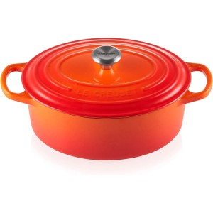 Le Creuset - SIGNATURE żeliwna owalna brytfanna 25 cm. 3,2 l. płomenna.