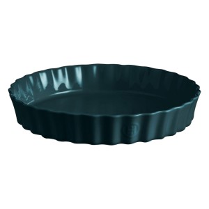 Emile Henry-  forma naczynie do wypieku tarty ciast grafitowa 32 cm