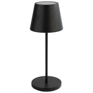 Lampa stołowa bateria USB czarna 30,5 cm pilot