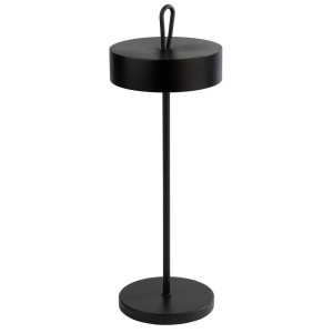 Lampa stołowa czarna na USB 30,5 cm pilot