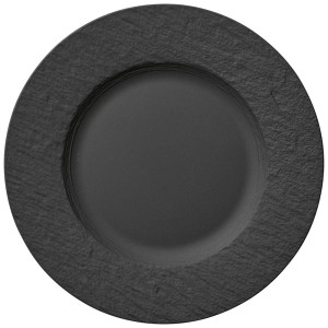 Villeroy & Boch Manufacture Rock czarny talerz obiadowy 27 cm