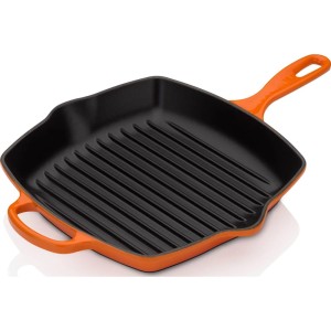 Le Creuset - SIGNATURE  Patelnia grillowa żeliwna 26 cm. płomienna.