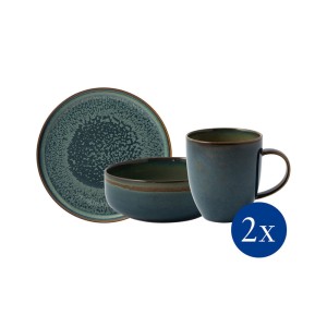 Villeroy & Boch Crafted Breeze zestaw śniadaniowy dla 2 osób 6 el