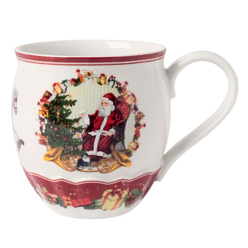 Villeroy & Boch Toy’s Fantasy kubek świąteczny 380 ml z motywem Mikołaja
