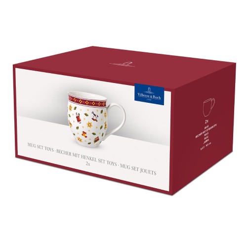 Villeroy & Boch Toy’s Delight – opakowanie zestawu 2 kubków świątecznych 390 ml z motywem zabawek