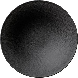 Villeroy & Boch Manufacture Rock czarny talerz głęboki  28 cm 1300 ml