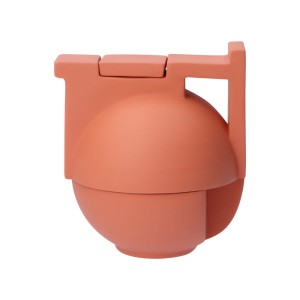 Ćmielów Design Studio - Bau Solo zestaw do herbaty ceglasty.