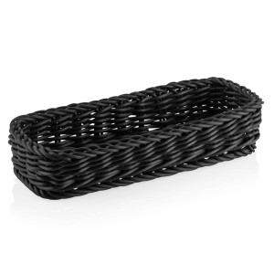 WAS Germany Koszyk na sztućce – WEAVER PRO 27 x 10 x 5 cm czarny polipropylen