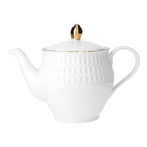 Ćmielów - Sofia złota linia dzbanek biały 1100 ml. 