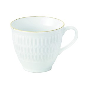 Ćmielów - Sofia złota linia filiżanka biała 250 ml.  