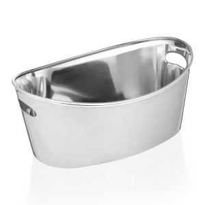 WAS Germany cooler do szampana – 10 l stal chromowo-niklowa 53 x 33 x 24 cm