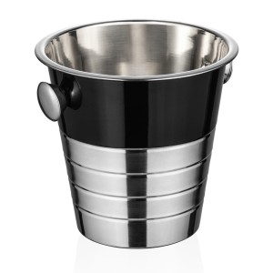 WAS Germany cooler do wina i szampana ESSENTIALS – 22 cm czarny stal nierdzewna z powłoką PVD