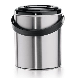 WAS Germany kubełek na lód ESSENTIALS – 1,6 l stal nierdzewna z plastikową pokrywką i szczypcami