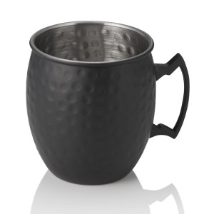 WAS Germany NOCTURN  kubek Moscow Mule – 500ml czarny mat młotkowany