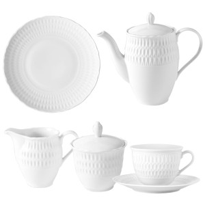 Ćmielów - Sofia garnitur zestaw porcelany do kawy dla 6 osób 21 elementów.