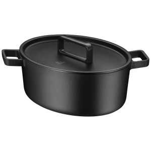 WMF FLAVOUR czarny garnek żeliwny 33 x 26 cm 8,6 L